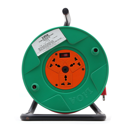 Ổ cắm kéo dài tay quay kiểu Rulo Lioa QT50-2-15A ( Loại phổ thông )