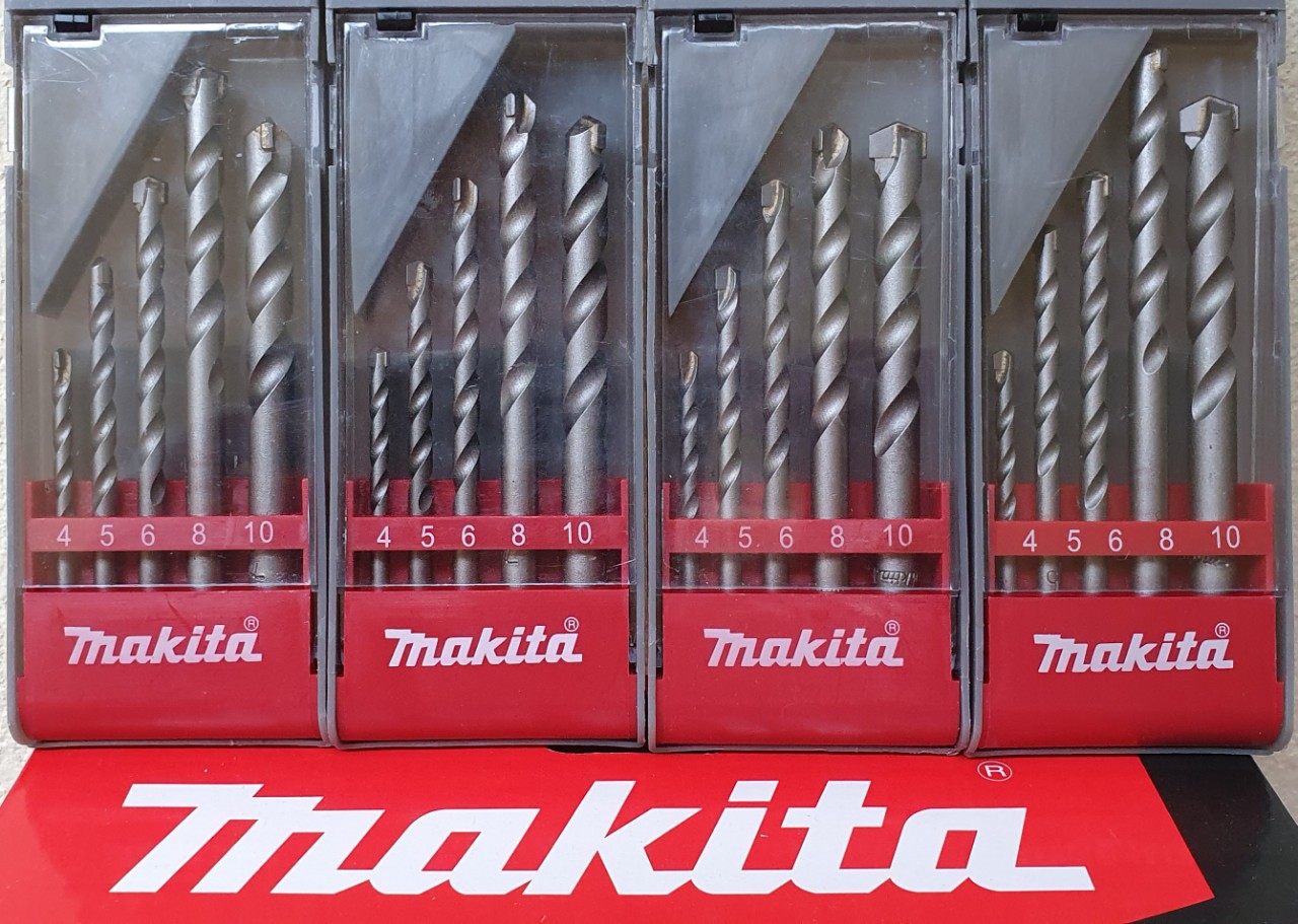 Bộ 5 mũi khoan tường đuôi tròn trơn Makita No.D-05175