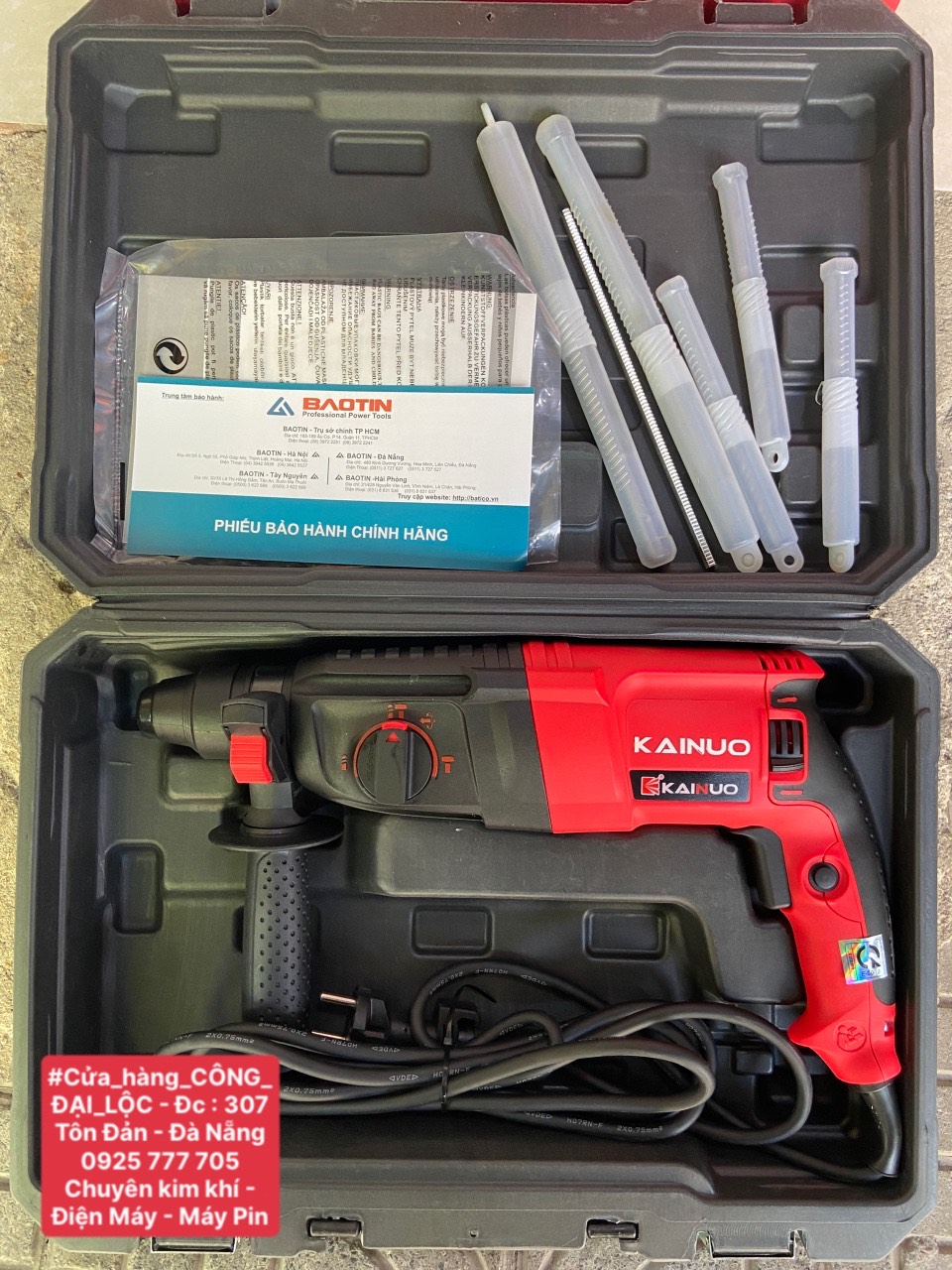 MÁY KHOAN BÚA 3 CHỨC NĂNG 800w KAINUO 8267