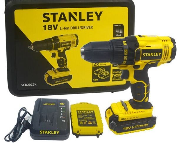 SCH20C2K-B1 - Máy khoan 3 chức năng có búa dùng pin 18v Stanley ( Bảo hành 2 năm )