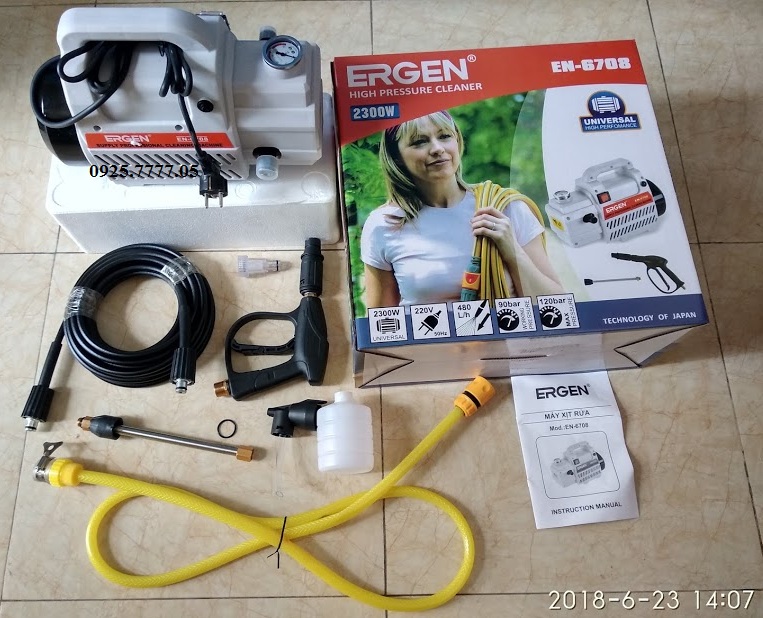 MÁY XỊT RỬA ĐA CHỨC NĂNG ERGEN - EN6708 - 2.300W