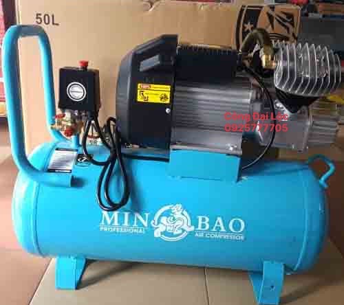 Máy nén khí có dầu MinBao Xanh 50 lít 3.750w - 5.0Hp