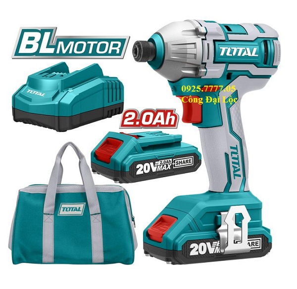 [ TIRLI2002 ]  - Bộ máy siết vít dùng Pin 20v Total 