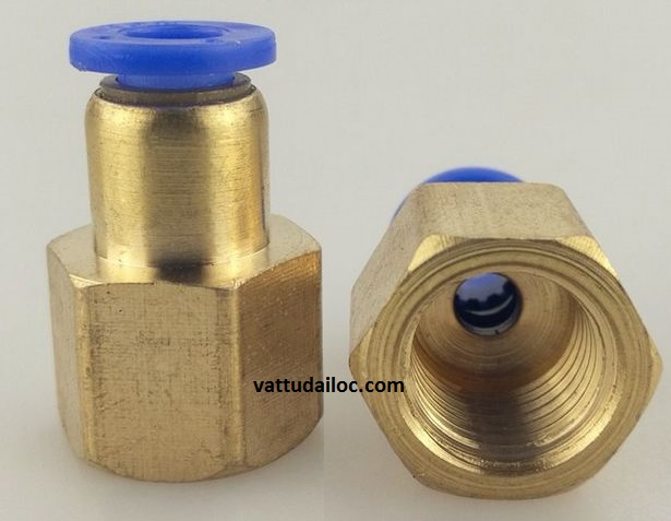 TPCF 8-02 / Nối thẳng ống 8 ren trong M13