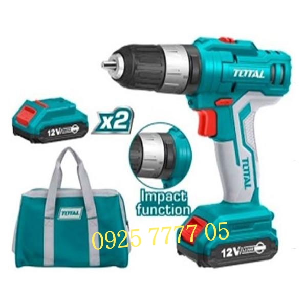 TIDLI1222 - Máy khoan búa dùng pin 12v Total 